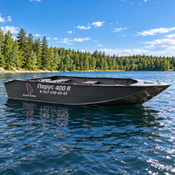 Лодка ПНД Парус 400 R румпельная, 4 м
